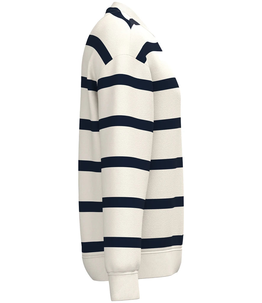 Ivory/Navy Stripes