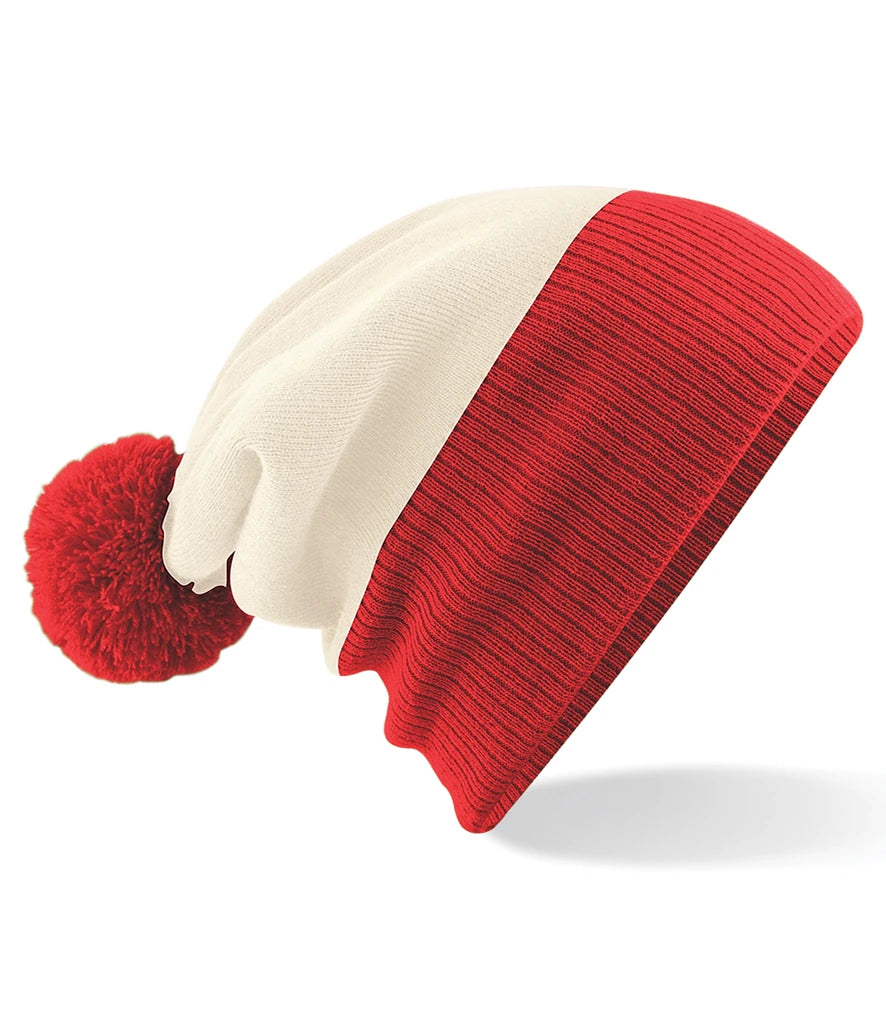 Off White/Bright Red
