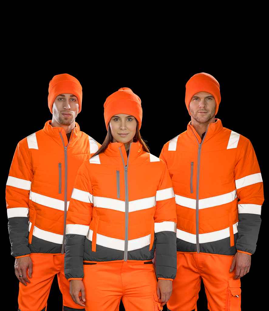 Fluorescent Orange/Grey