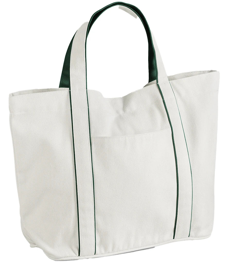 Soft White/Bottle Green