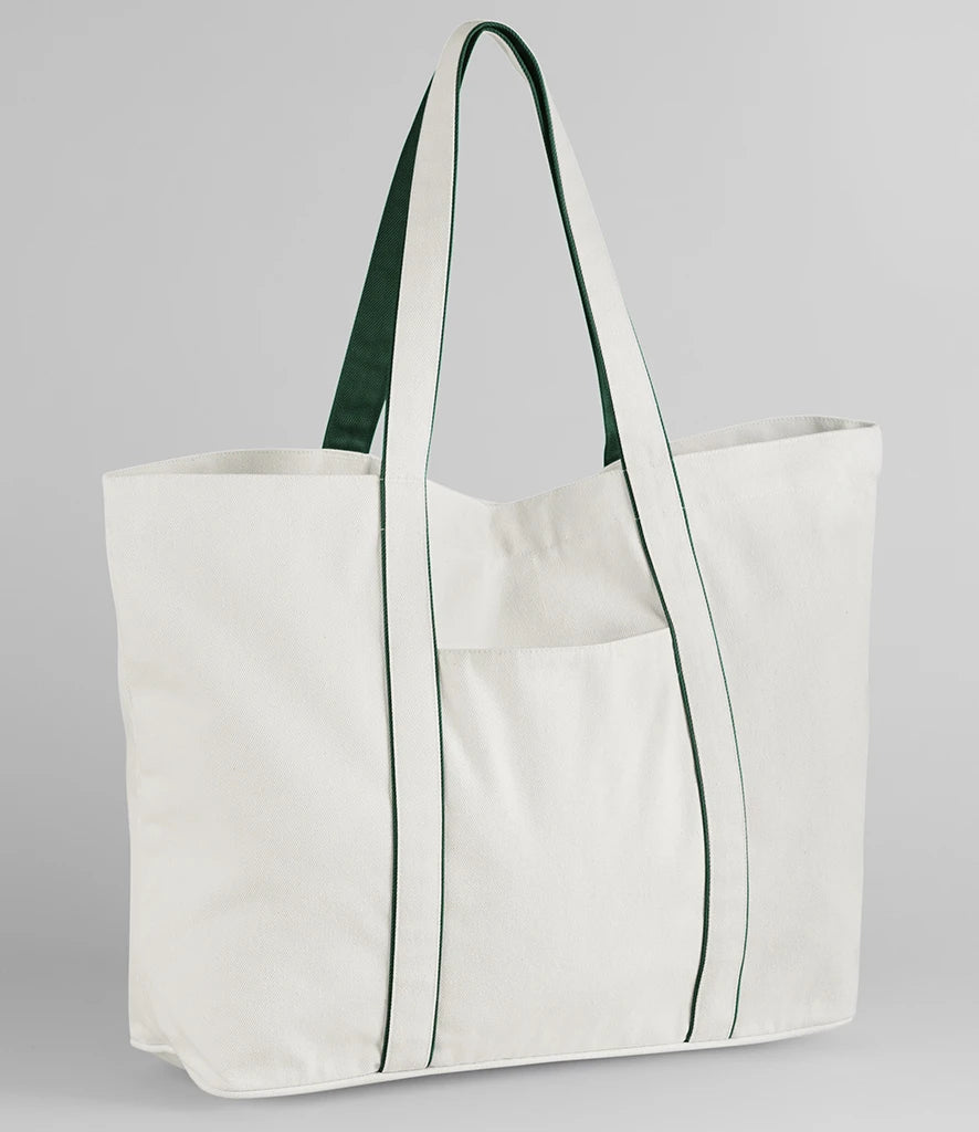Soft White/Bottle Green