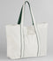 Soft White/Bottle Green