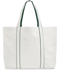 Soft White/Bottle Green