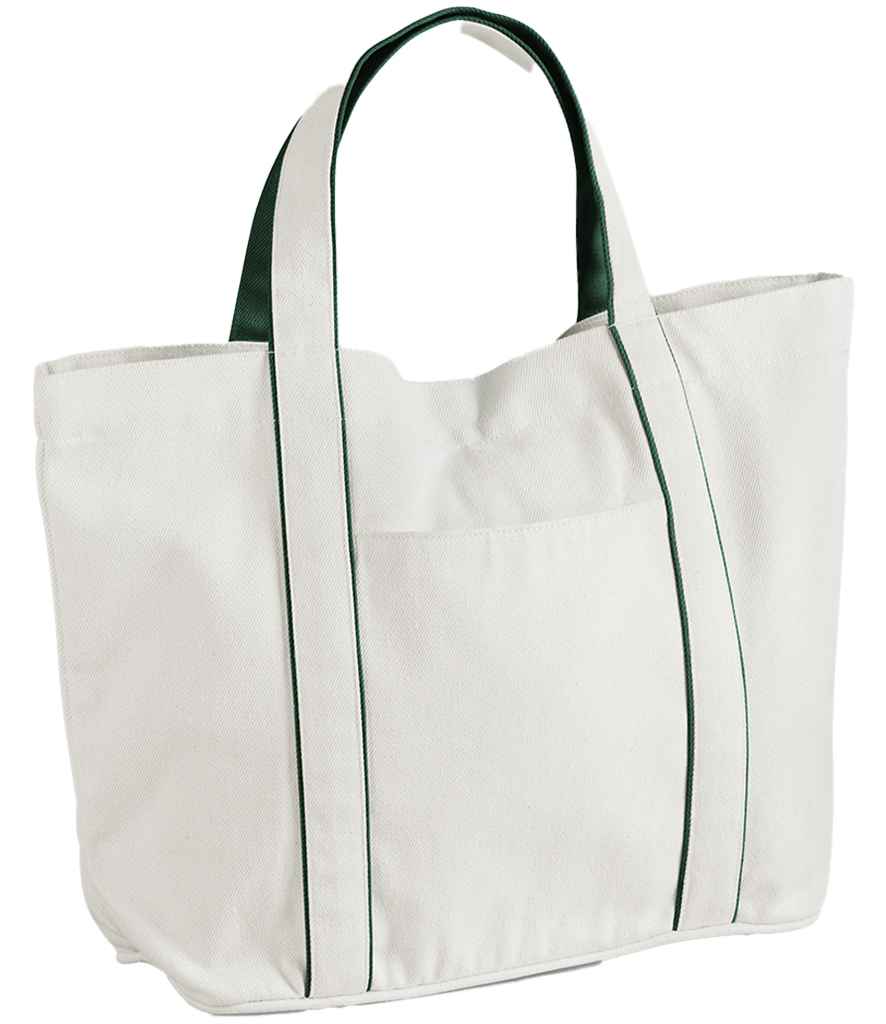Soft White/Bottle Green