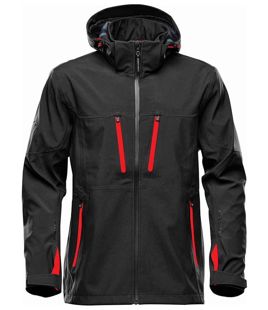 Black/Bright Red