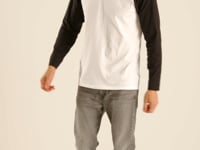 Fruit of the Loom Contrast Long Sleeve Baseball T-Shirt