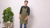 Premier Barley Contrast Stitch Bib Apron