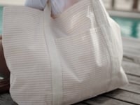 Westford Mill Striped Organic Cotton Shopper