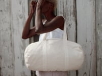Westford Mill Striped Organic Barrel Bag