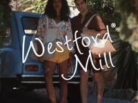Westford Mill Organic Cotton Wave Print Maxi Tote Bag